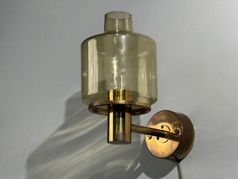 Hans-Agne Jakobsson, Wall Light, Brass, Glass, Sweden, 1960s - 7