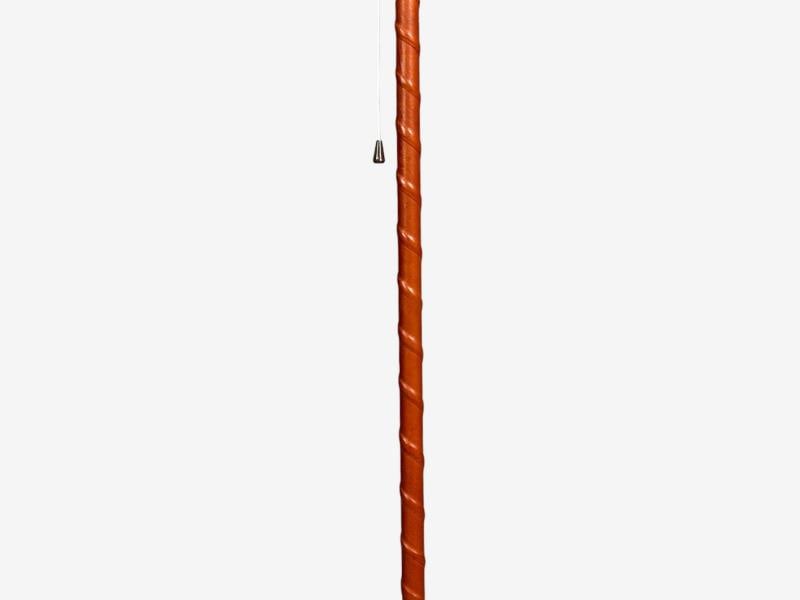 Falkenbergs Belysning, Floor Lamp, Leather, Glass, Sweden, 1960s - 6