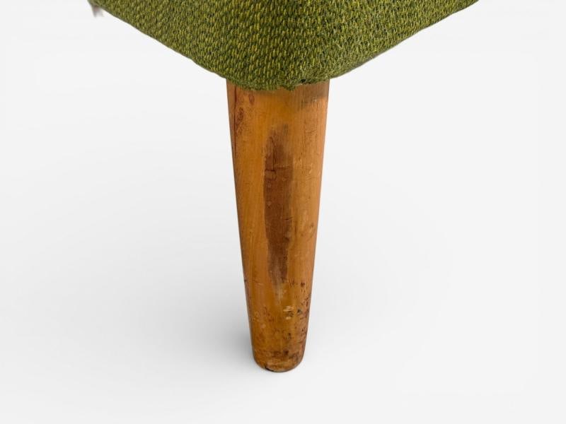 Swedish Modern, Lounge Chairs, Elm, Green Fabric, Sweden, 1930s - 10