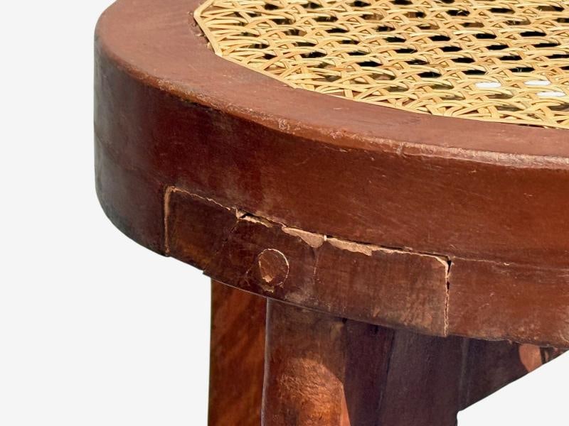 Pierre Jeanneret, Stools, Cane, Teak, Chandigarh, India c. 1960s - 10