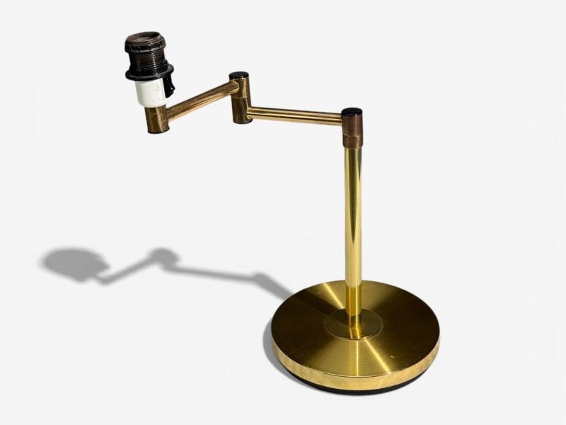 Fagerhults, Articulating Desk Lamp, Brass, Sweden, 1960s - 5