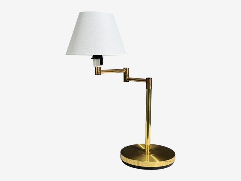 Fagerhults, Articulating Desk Lamp, Brass, Sweden, 1960s - 7
