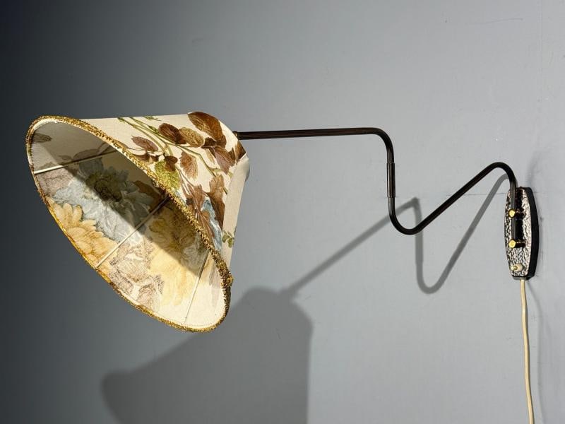 Swedish Modern, Adjustable Wall Light, Copper, Sweden, 1970s - 4