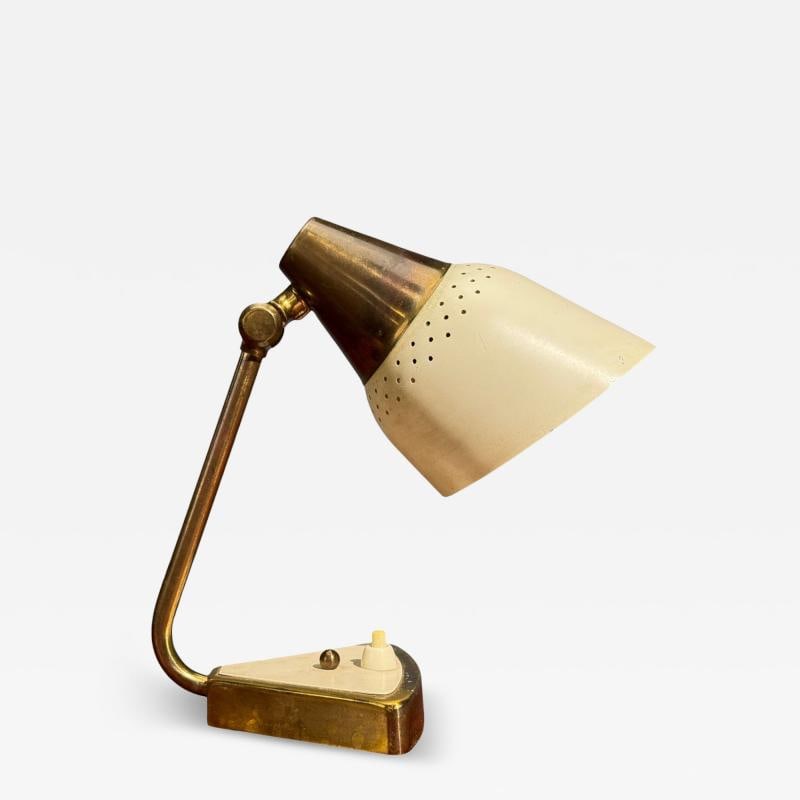 OBA, Swedish Modern, Desk Lamp, Brass, Metal,Sweden, 1950s (1 of 9)