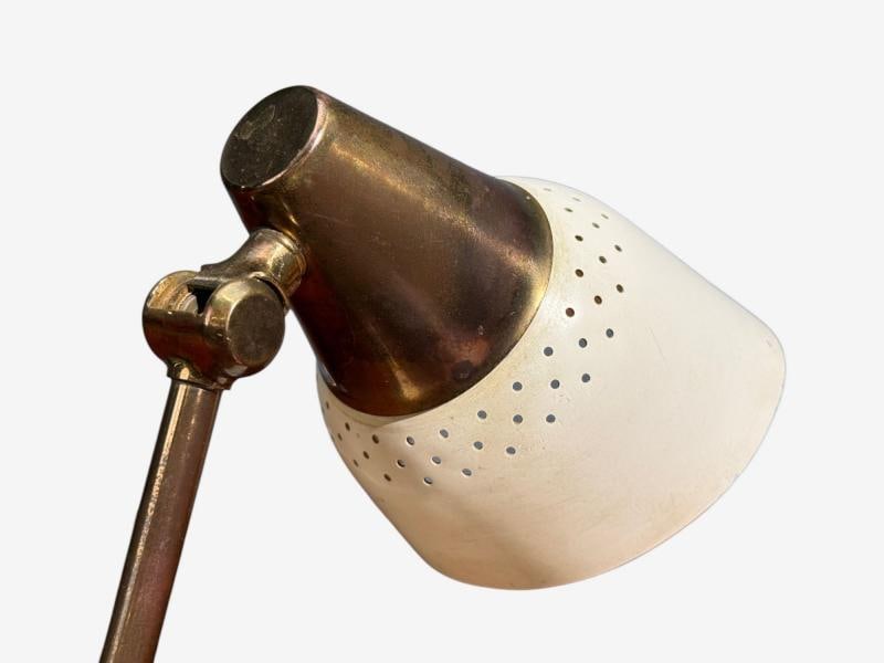 OBA, Swedish Modern, Desk Lamp, Brass, Metal,Sweden, 1950s - 5