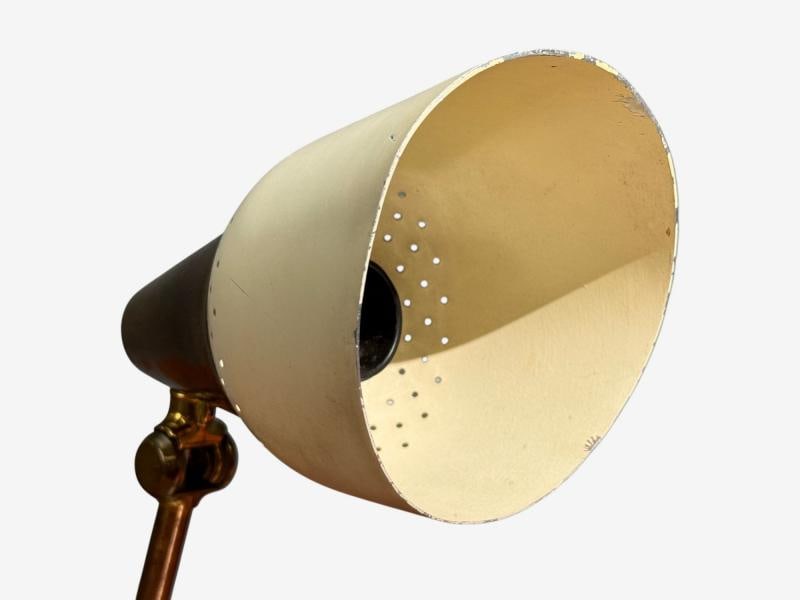 OBA, Swedish Modern, Desk Lamp, Brass, Metal,Sweden, 1950s - 6