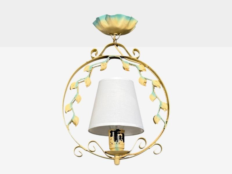 Swedish Modern, Pendant Light, Painted Metal, Sweden, 1950s - 2
