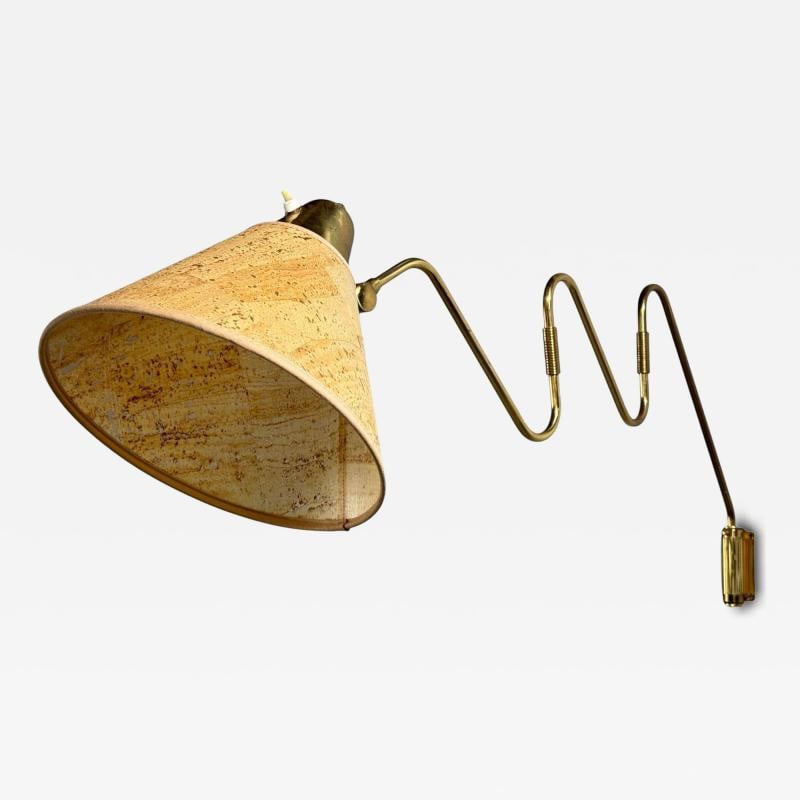 Danish Modern, Articulating Wall Light, Brass, Denmark, 1960s: Title: Danish Modern, Articulating Wall Light, Brass, Denmark, 1960s Description: Danish Mid-Century Modern, Large Articulating Wall Light or Sconce, Brass, Denmark, 1960s A large patinated brass arti