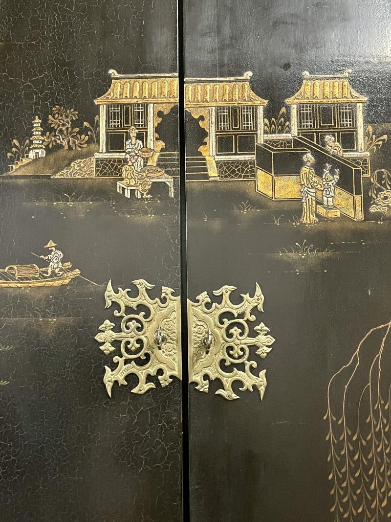 Pair of Chinese Griswold Cabinets, Armoire's, Dessin Fournir, Chinoiserie - 7