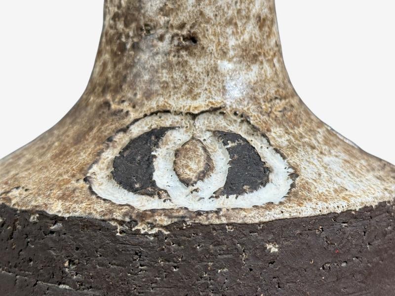 Fridtjof Sejersen, Table Lamp, Brown Ceramic, Denmark, 1960s - 9