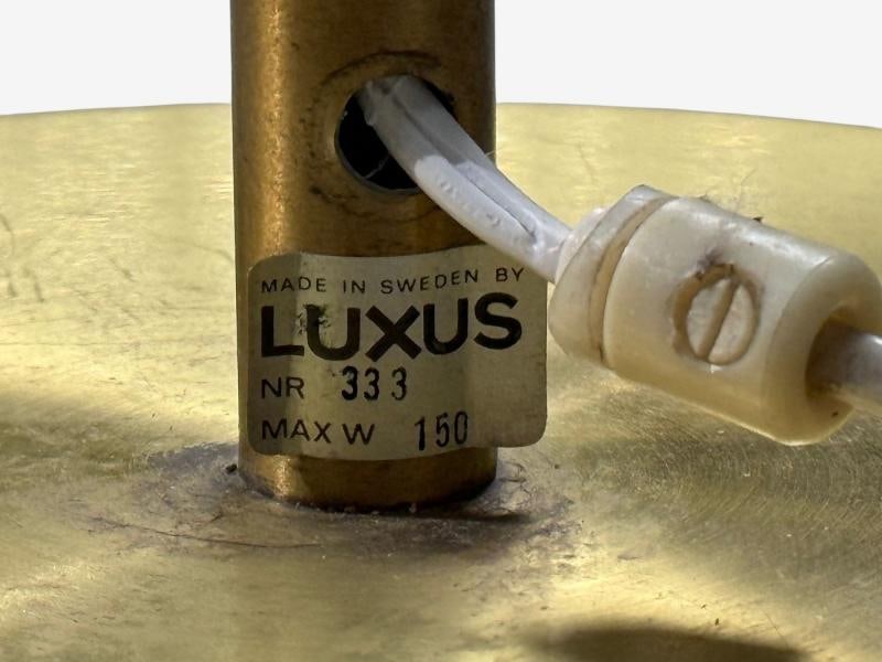 Luxus Vittsjö, Floor Lamps, Patinated Brass, Sweden, 1960s - 6