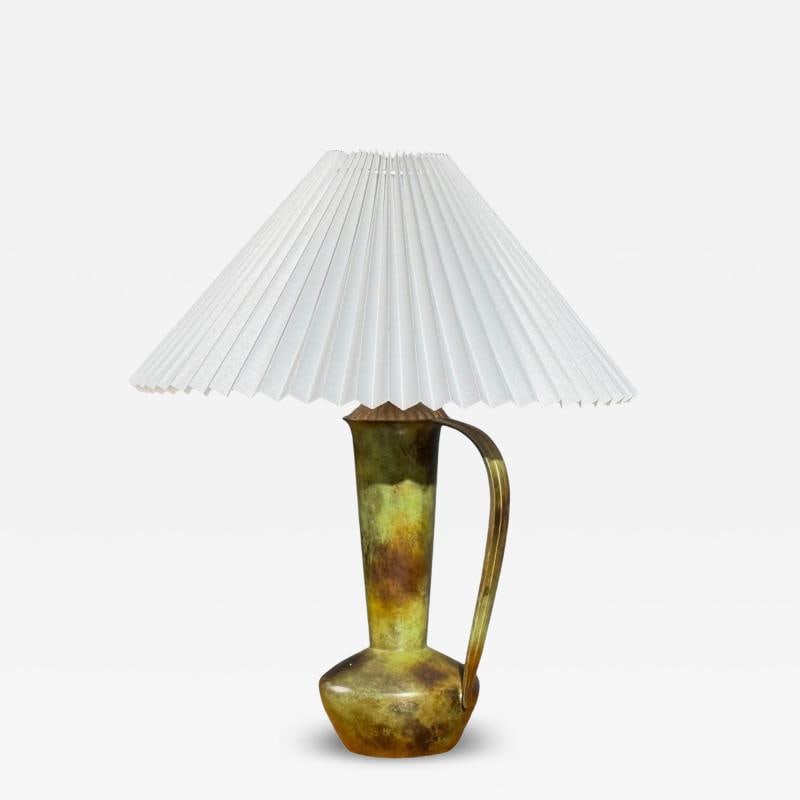 GAB, Table Lamp, Patianted Bronze, Sweden, 1940s: Title: GAB, Table Lamp, Patianted Bronze, Sweden, 1940s Description: GAB, Swedish Mid-Century Modern, Table Lamp, Patinated Bronze, Sweden, 1940s A wonderfully patinated bronze table lamp designed and