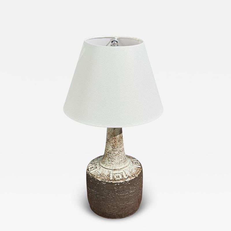 Fridtjof Sejersen, Table Lamp, Brown Ceramic, Denmark, 1960s (1 of 10)