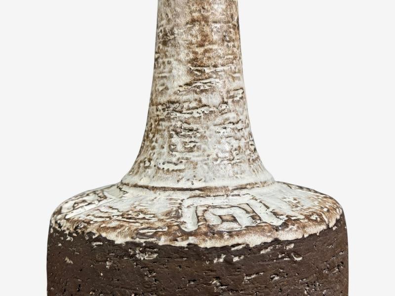 Fridtjof Sejersen, Table Lamp, Brown Ceramic, Denmark, 1960s - 7
