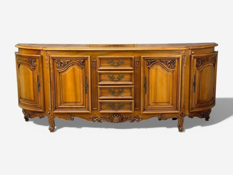 French Provincial, Monumental Sideboard, Wood, Brass, France, 1960s - 3