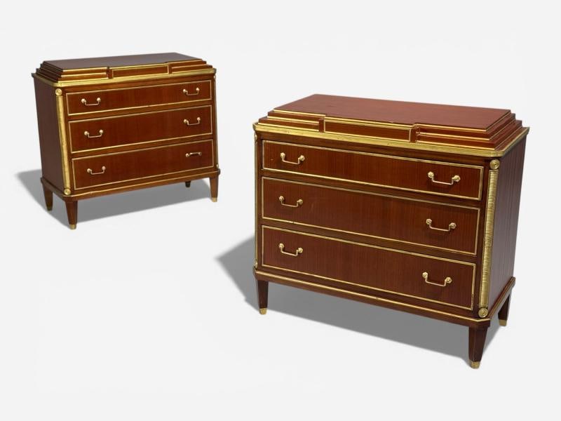 Russian Neoclassical Style, Commodes, Mahogany, Brass, Europe, 1980s - 4