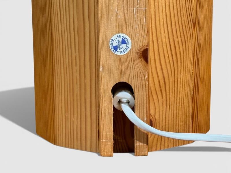 L.O. Nilsson, Swedish Modern, Table Lamp, Pine, Sweden, 1930s - 9