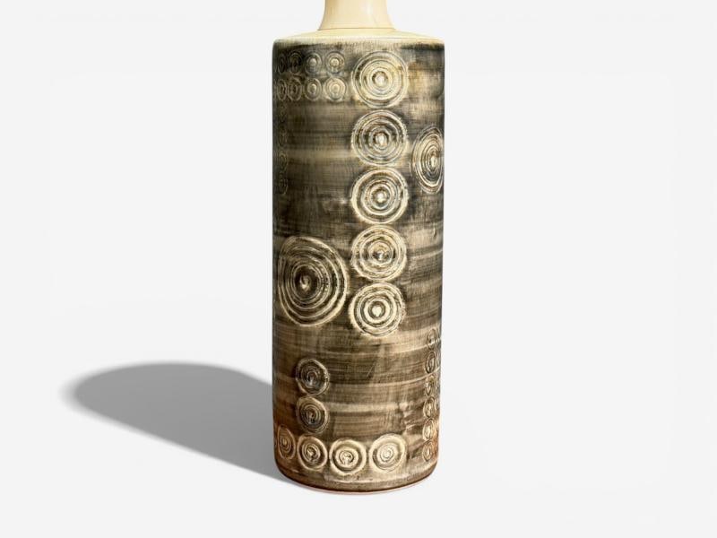 Olle Alberius, Table Lamp, Grey Stoneware, Sweden, 1970s - 7