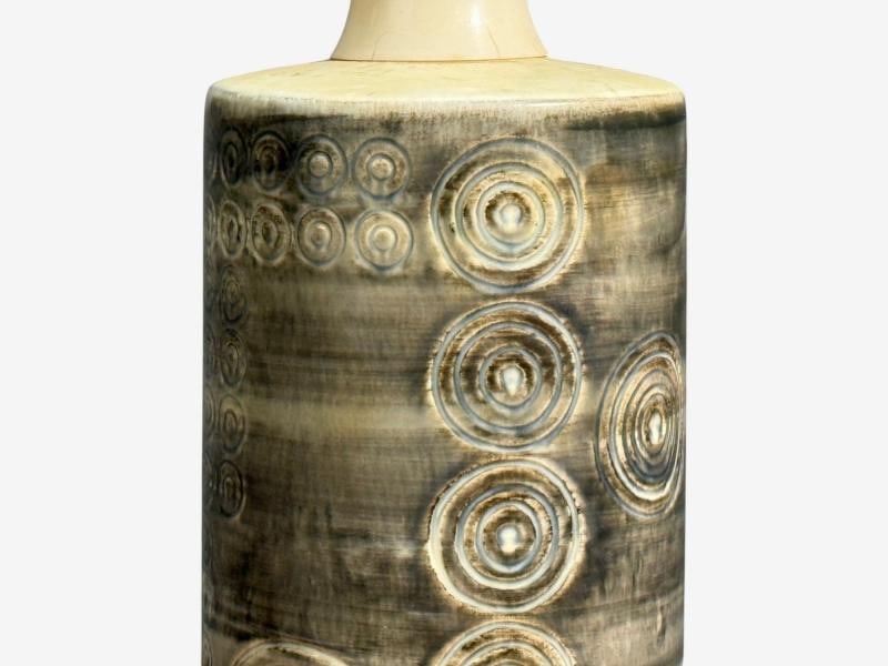 Olle Alberius, Table Lamp, Grey Stoneware, Sweden, 1970s - 9
