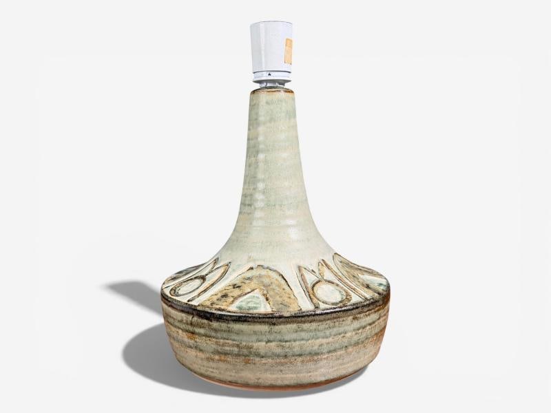 Noomi Backhausen, Table Lamp, Green Ceramic, Denmark, 1960s - 5