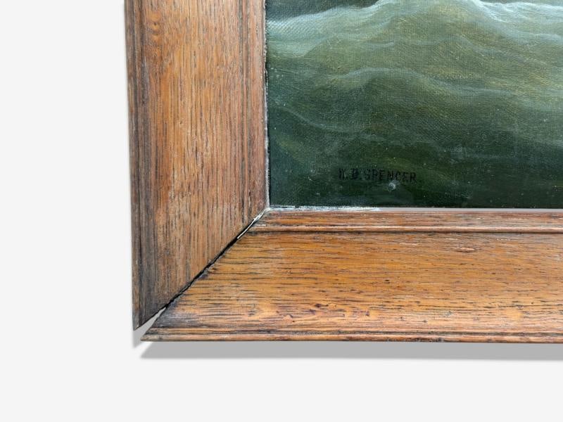 William Ball Spencer, Oil on Canvas, Seascape Painting, British, 19th C. - 11