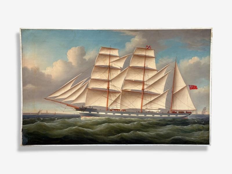 William Ball Spencer, Oil on Canvas, Seascape Painting, British, 19th C. - 3