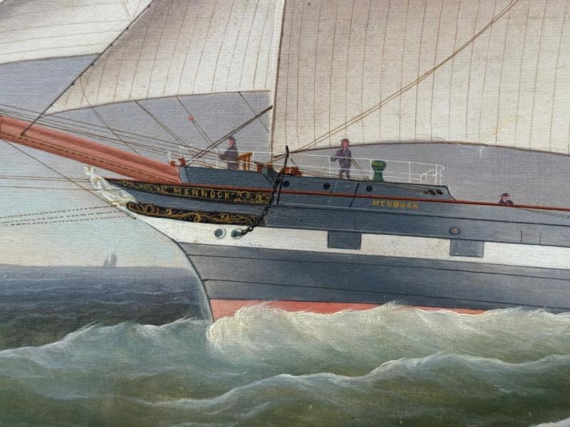 William Ball Spencer, Oil on Canvas, Seascape Painting, British, 19th C. - 5