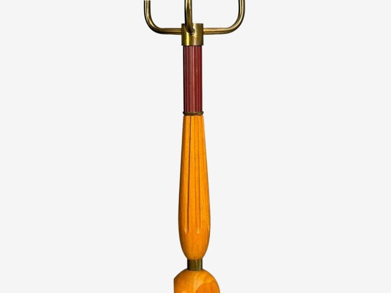 Swedish Modern, Adjustable Floor Lamp, Wood, Metal, Sweden, 1950s - 11