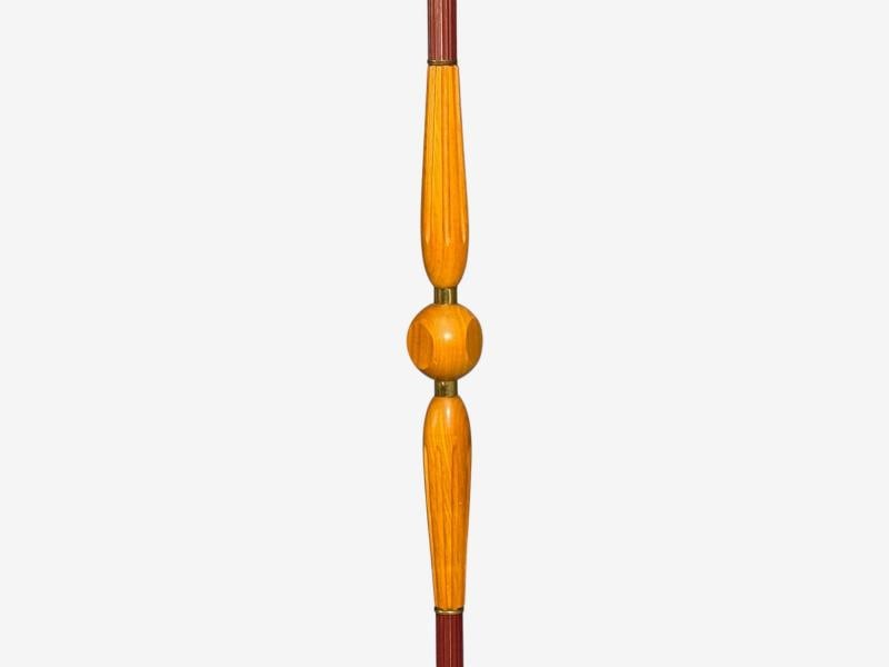 Swedish Modern, Adjustable Floor Lamp, Wood, Metal, Sweden, 1950s - 12