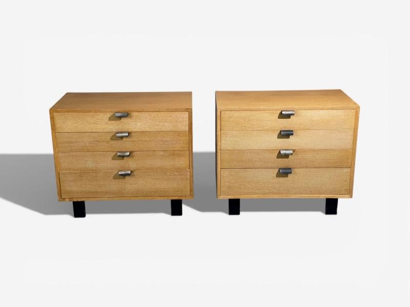 George Nelson, Cabinets, Birch, Stainless Steel, USA c. 1955 - 6