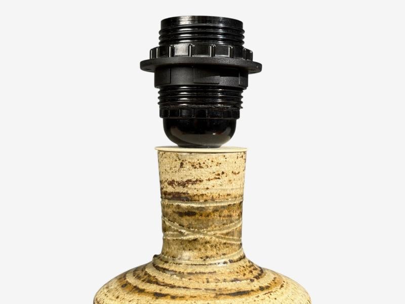 Tue Poulsen, Table Lamp, Beige Ceramic, Denmark, 1950s - 5