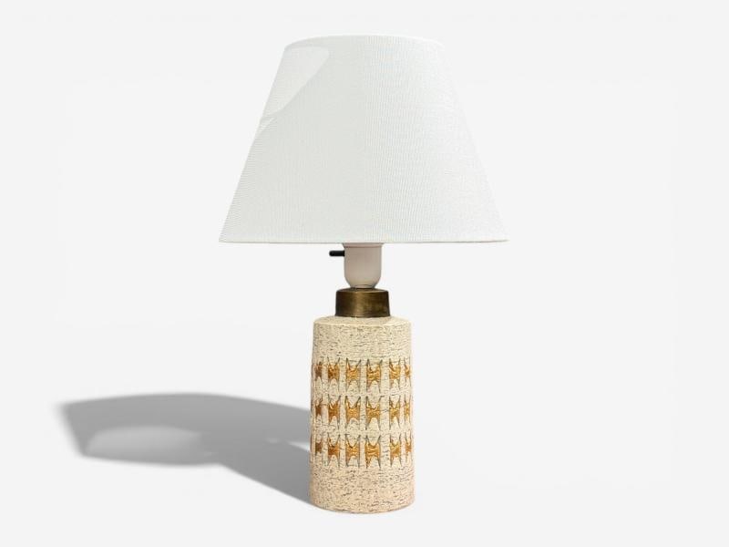 Bitossi, Table Lamp, Chamotte Clay, Gold Leaf, Italy, 1960s - 3