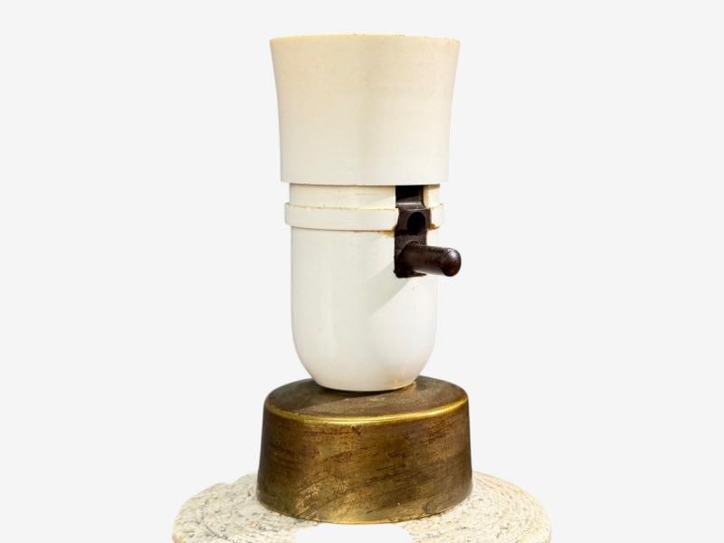 Bitossi, Table Lamp, Chamotte Clay, Gold Leaf, Italy, 1960s - 6