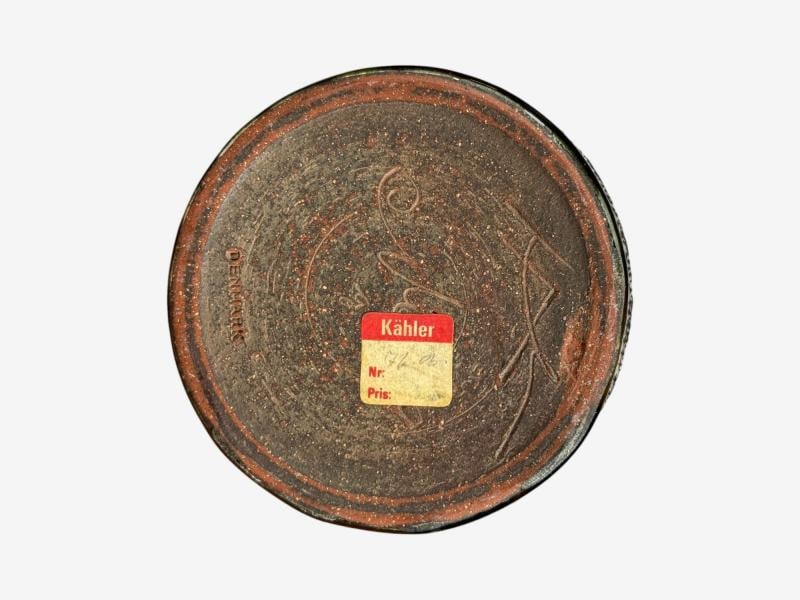 Nils Kähler, Table Lamp, Green Ceramic, Textile, Denmark, 1960s - 7