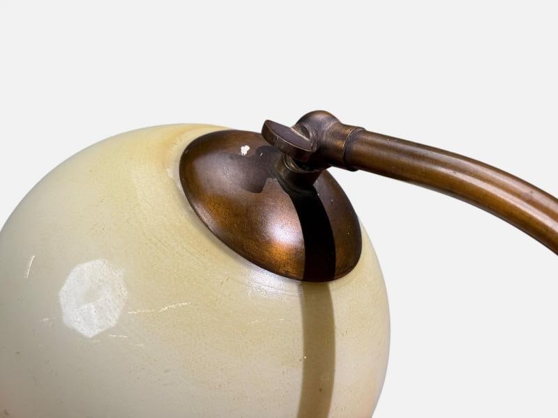 European Modern, Desk Lamp, Brass, Glass, Europe, 1970s - 9