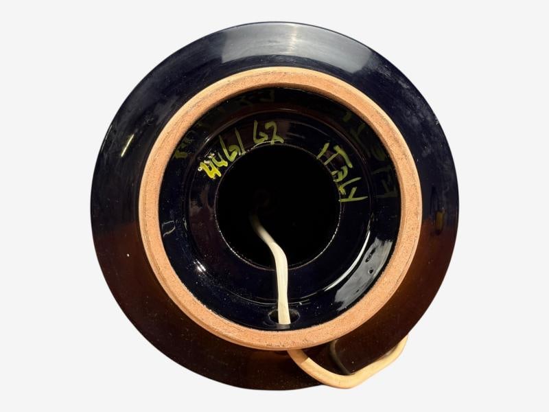 Italian Modern, Table Lamp, Cobalt Blue Ceramic, Italy, 1960s - 9