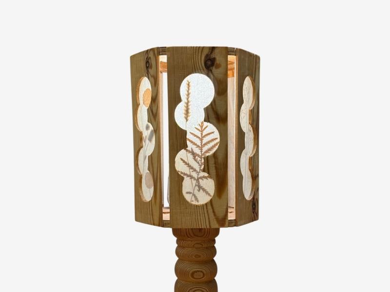 Swedish Modern, Table Lamp, Pine, Fabric, Sweden, 1940s - 7