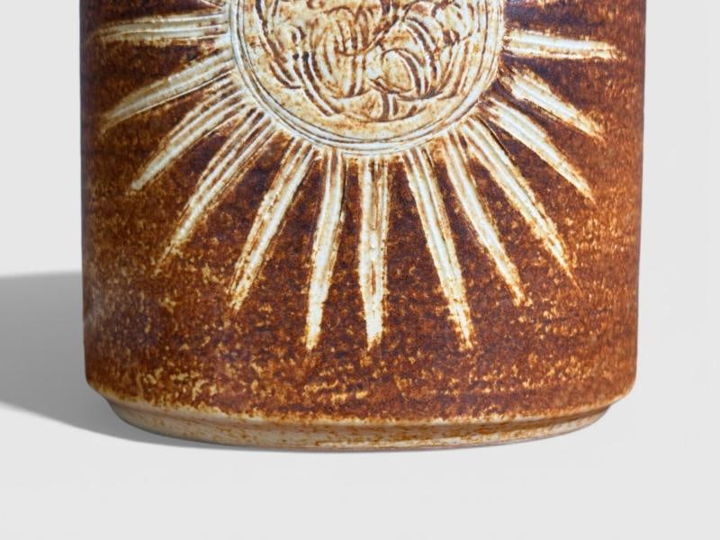 Søholm Stentøj, Table Lamp, Brown Glazed Stoneware, Denmark, 1960s - 8