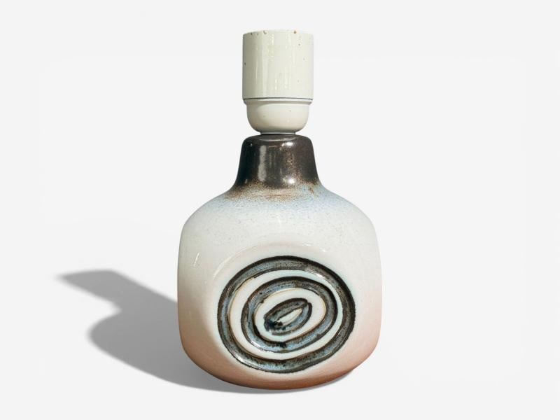 Bruno Karlsson, Table Lamp, White Glazed Ceramic, Sweden, 1960s - 4