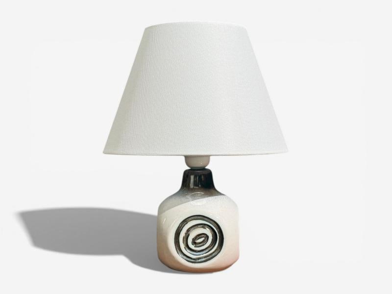 Bruno Karlsson, Table Lamp, White Glazed Ceramic, Sweden, 1960s - 8