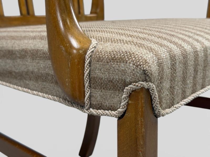 Ole Wanscher, Armchairs, Beech, Fabric, Denmark, 1940s - 12