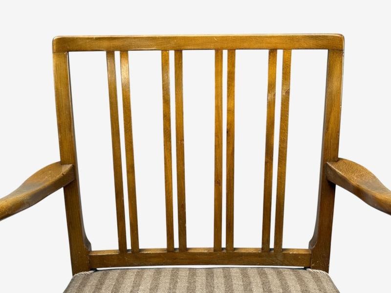 Ole Wanscher, Armchairs, Beech, Fabric, Denmark, 1940s - 6