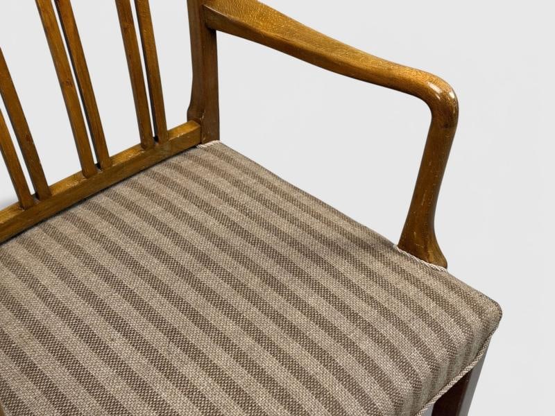 Ole Wanscher, Armchairs, Beech, Fabric, Denmark, 1940s - 7