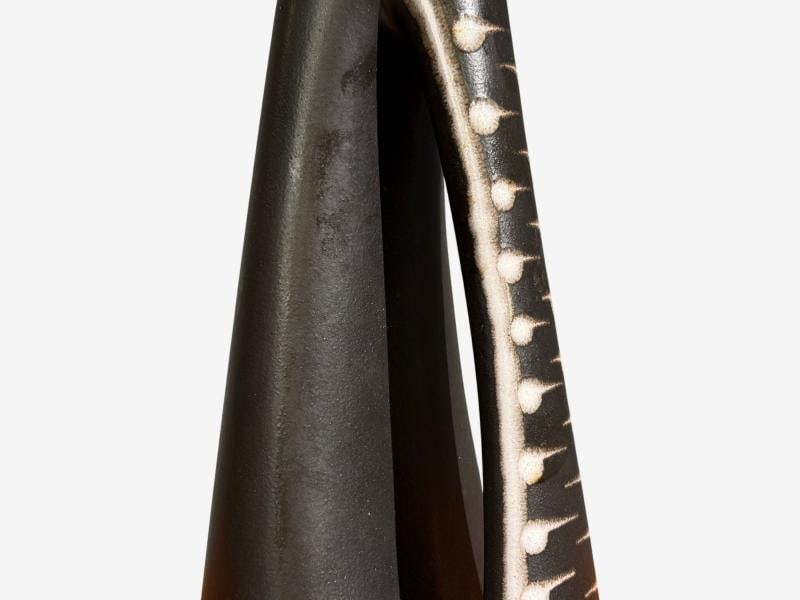 Søholm Stentoj, Table Lamp, Black Stoneware, Denmark, 1950s - 6