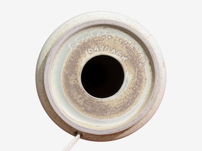 Desiree Stentöj, Table Lamp, White Glazed Stoneware, Denmark, 1960s - 10