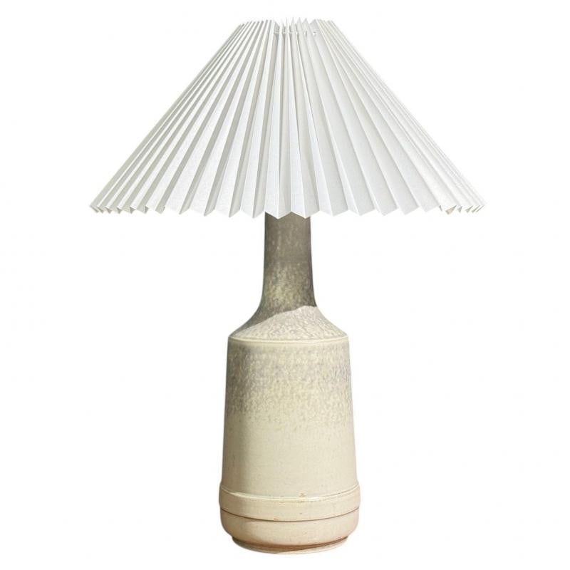 Desiree Stentöj, Table Lamp, White Glazed Stoneware, Denmark, 1960s - 5