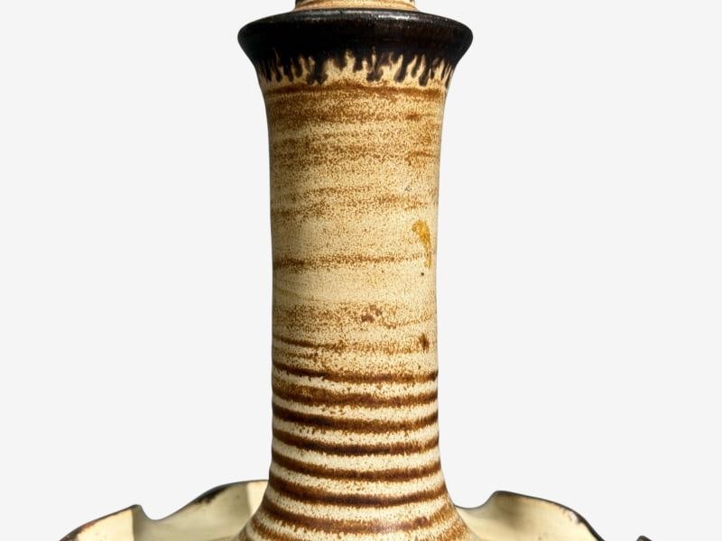 Jette Hellerøe, Table Lamp, Beige Ceramic, Denmark, 1970s - 6