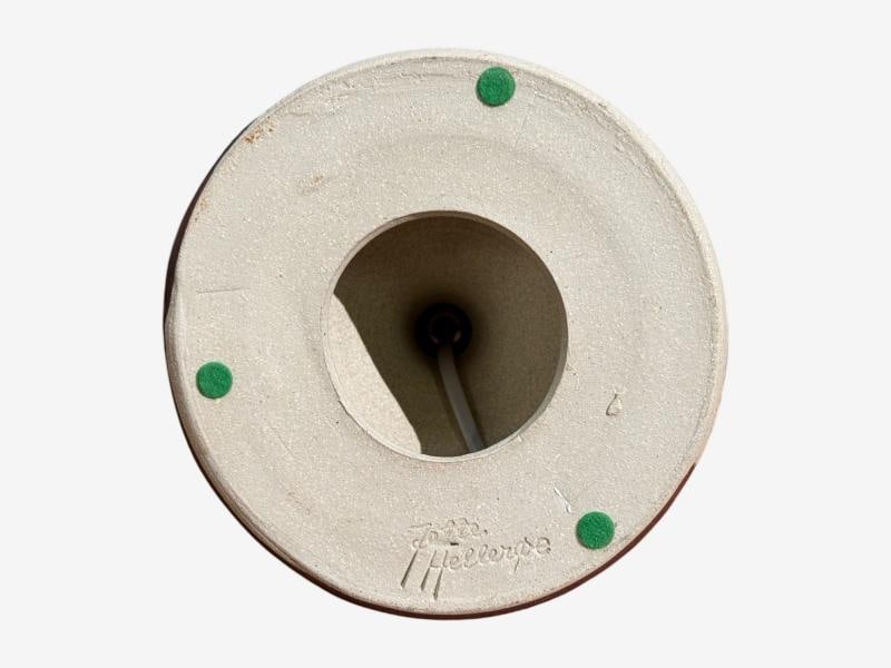 Jette Hellerøe, Table Lamp, Beige Ceramic, Denmark, 1970s - 9