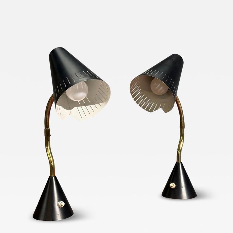Falkenbergs Belysning, Table Lamps, Metal, Brass, Sweden, 1950s (1 of 11)