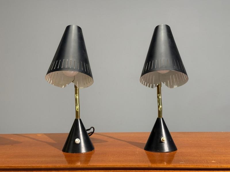 Falkenbergs Belysning, Table Lamps, Metal, Brass, Sweden, 1950s - 4